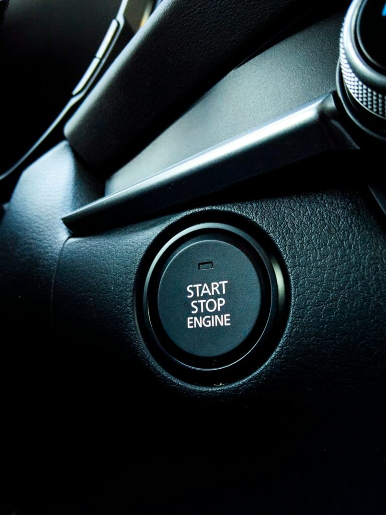 Ignition button in the all new 2020 Mazda CX-30. Tell